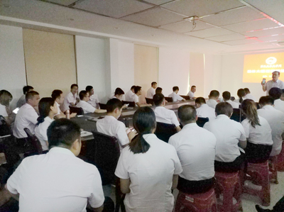 祥達企業大講壇召開通體大理石瓷磚新品知識培訓會